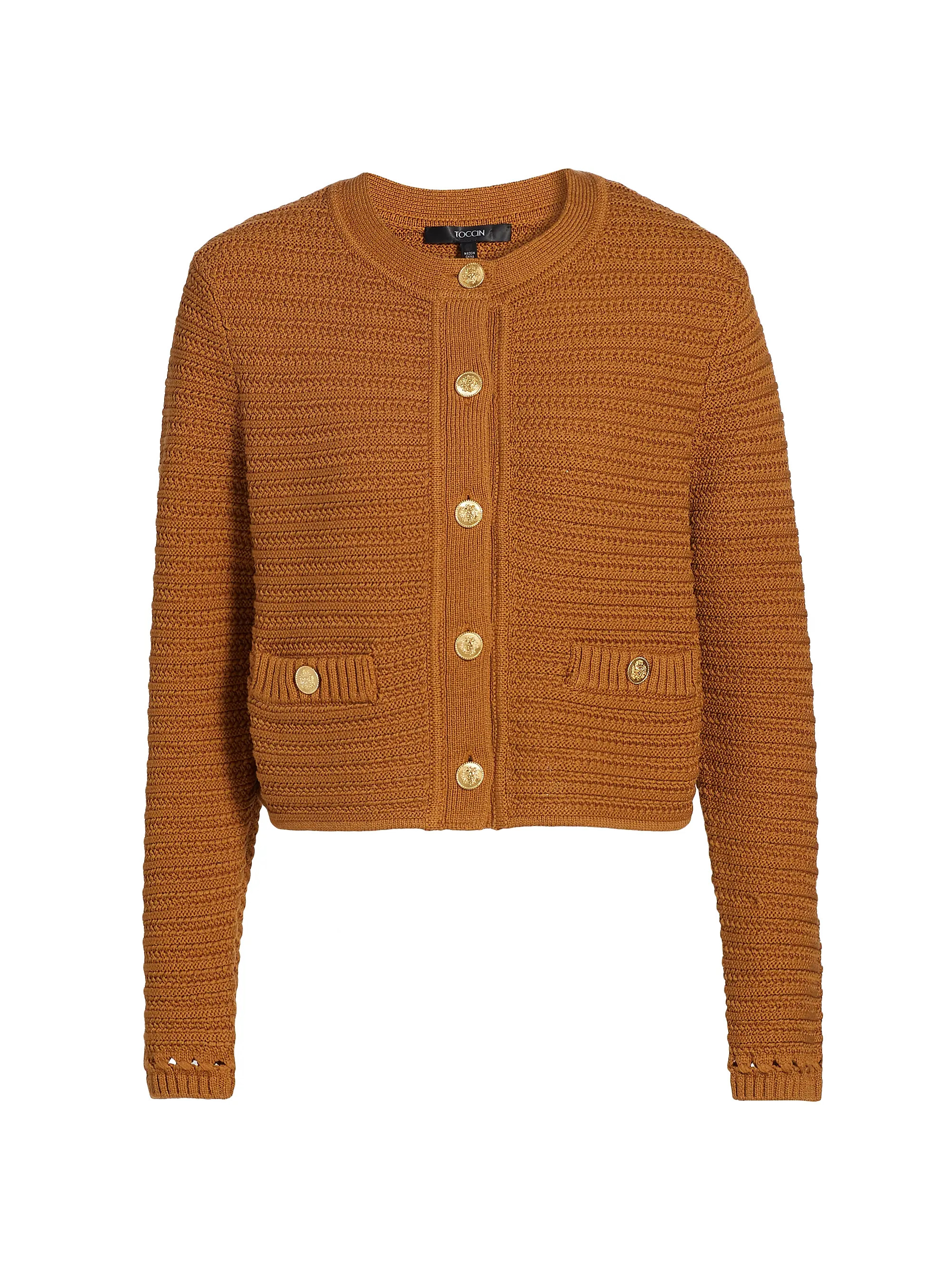 Textured Knit Cotton Cardigan | Saks Fifth Avenue