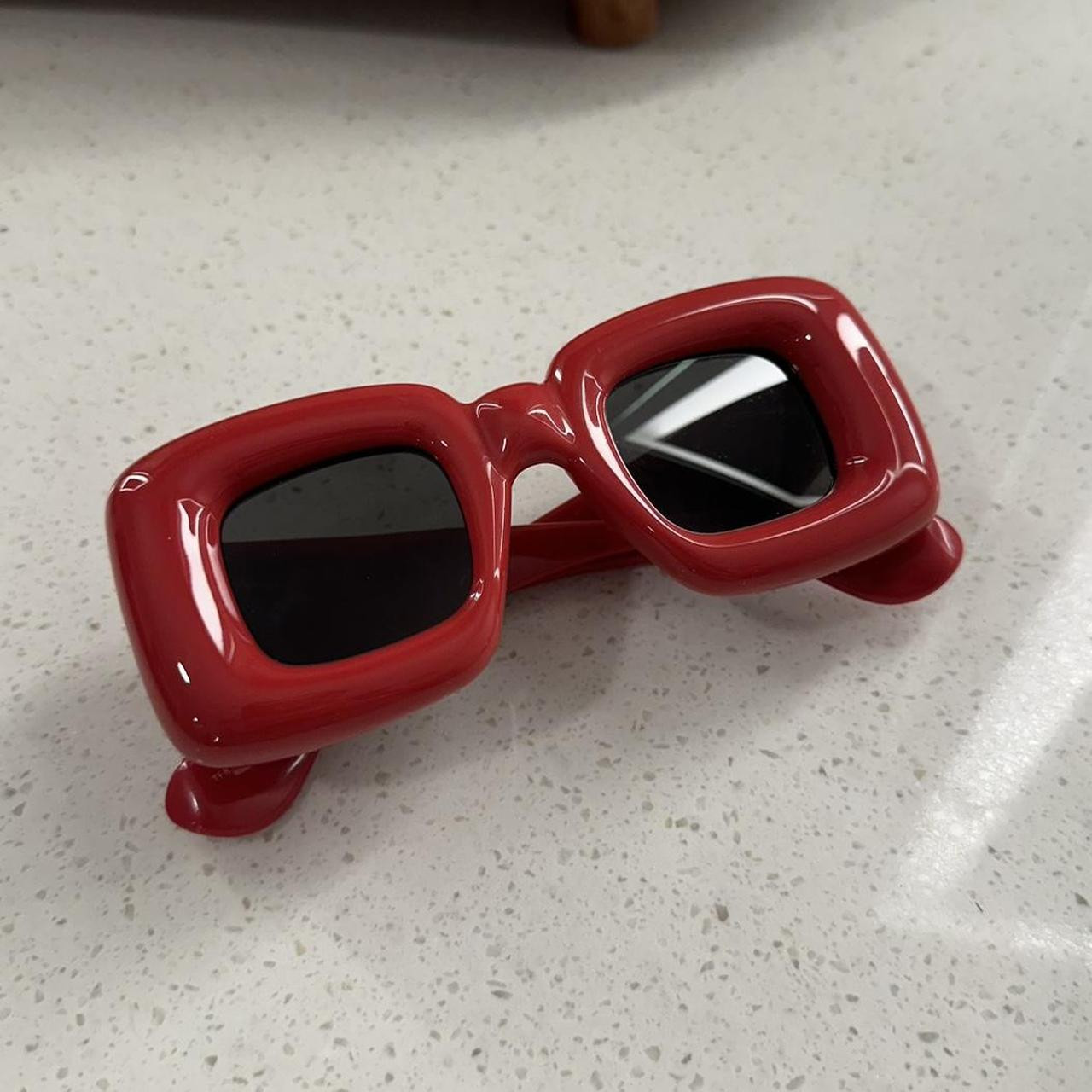 Loewe Women's Sunglasses - Red | Depop US