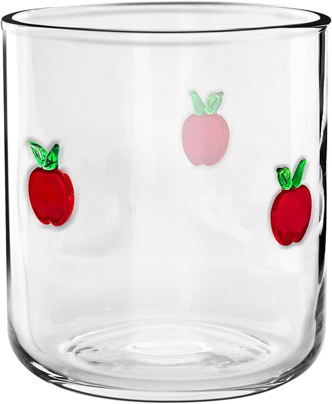 Cherry Icon Juice Glasses,Anthropologie Glass Juice Cups 14oz Cocktail Glasses Aesthetic Drinking... | Amazon (US)