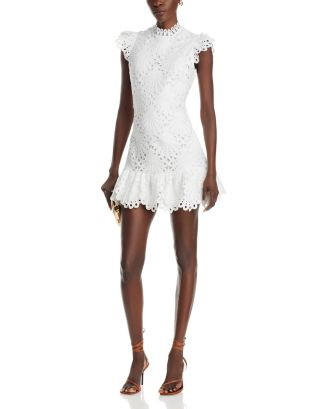 Mock Neck Lace Shift Dress - Exclusive | Bloomingdale's (US)