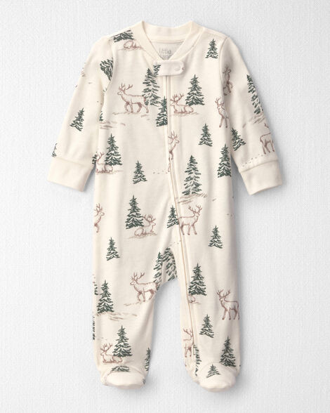 Baby Organic Cotton Sleep & Play Pajamas in Reindeer Forest - Little Planet | Carter's | Carter's Inc