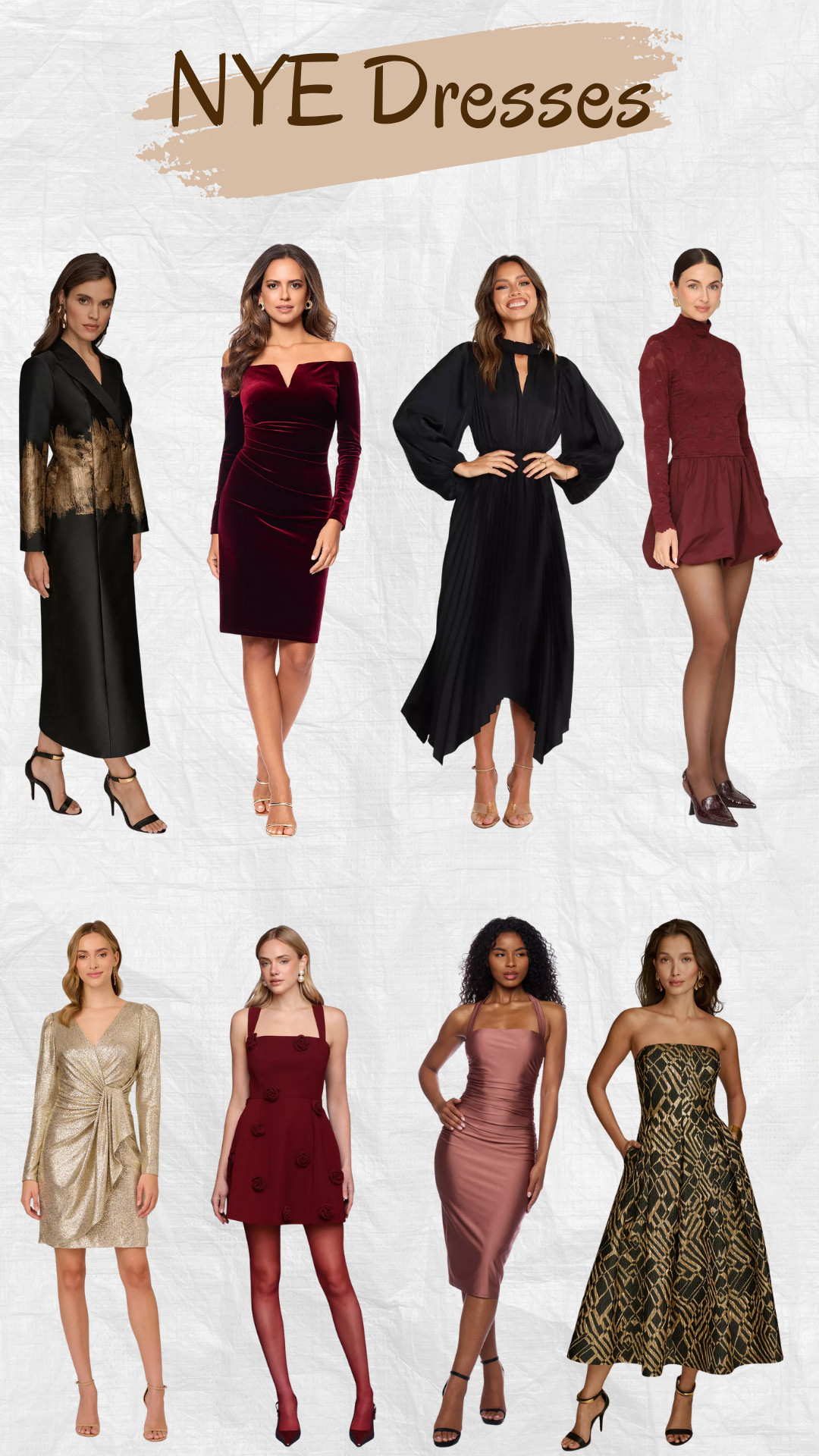 NYE plans loading… ✨
From velvet minis to sleek midis, these dresses are perfect for ringing in the New Year in style. 🥂
Shop my NYE dress picks...

#NYEDresses #LTKParty #LTKHoliday #LTKStyle #NewYearsEveLooks 

 #LTKHoliday #LTKgrwm