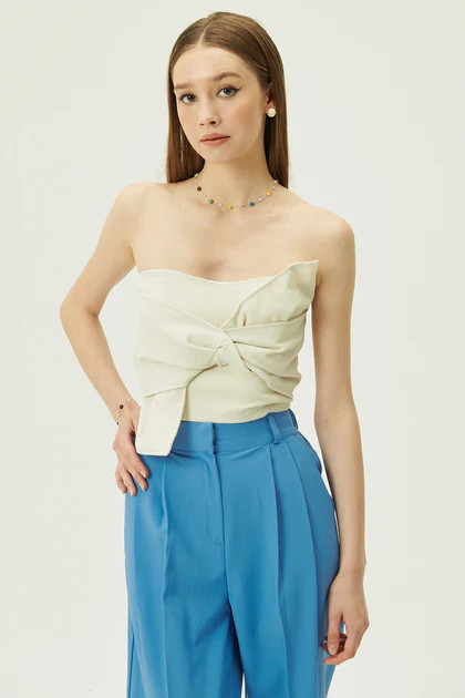 Katie Knitted Top w/Bow | Storets (Global)