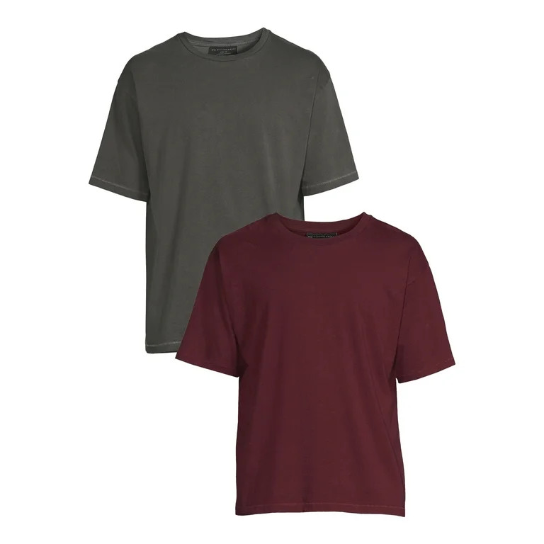No Boundaries Men's and Big Men's Oversized T-Shirts, 2-Pack | Walmart (US)