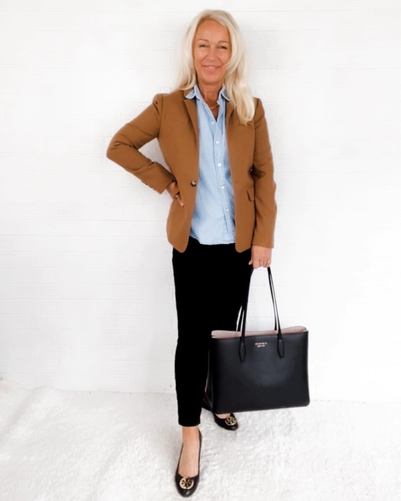 Camel Blazer / Work Wear / Work Outfit / Over 40 / Over 50 / Over 60

#LTKitbag #LTKSeasonal #LTKworkwear