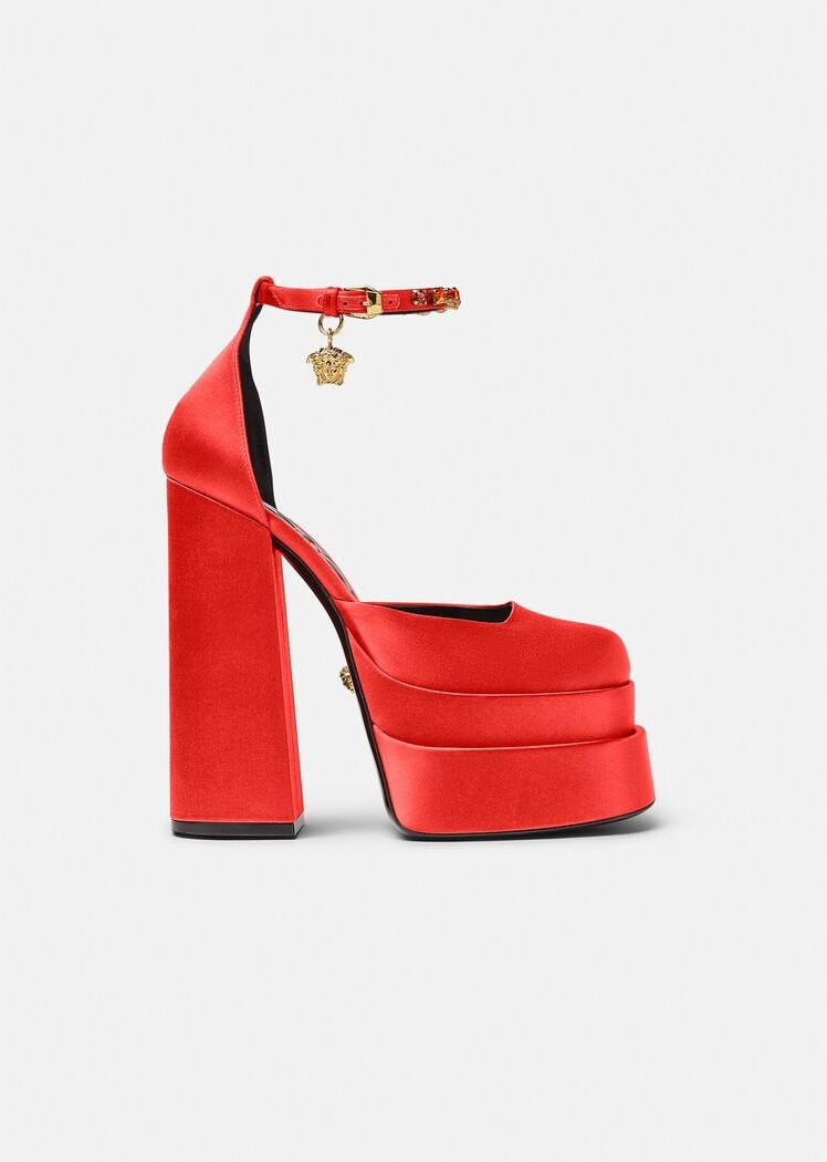 Versace Medusa Aevitas Platform Pumps for Women | US Online Store | Versace (US)