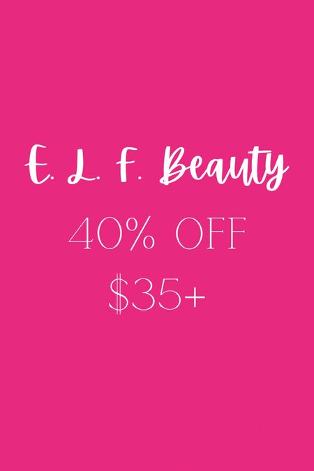 ELF beauty sale, LTK sale, LTK spring sale, makeup sale 

#LTKbeauty #LTKSpringSale #LTKsalealert