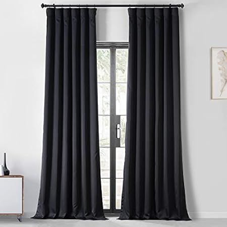 HPD Half Price Drapes Plush Velvet Curtains for Bedroom 50 X 108 (1 Panel), VPYC-198595-108, Pepper  | Amazon (US)