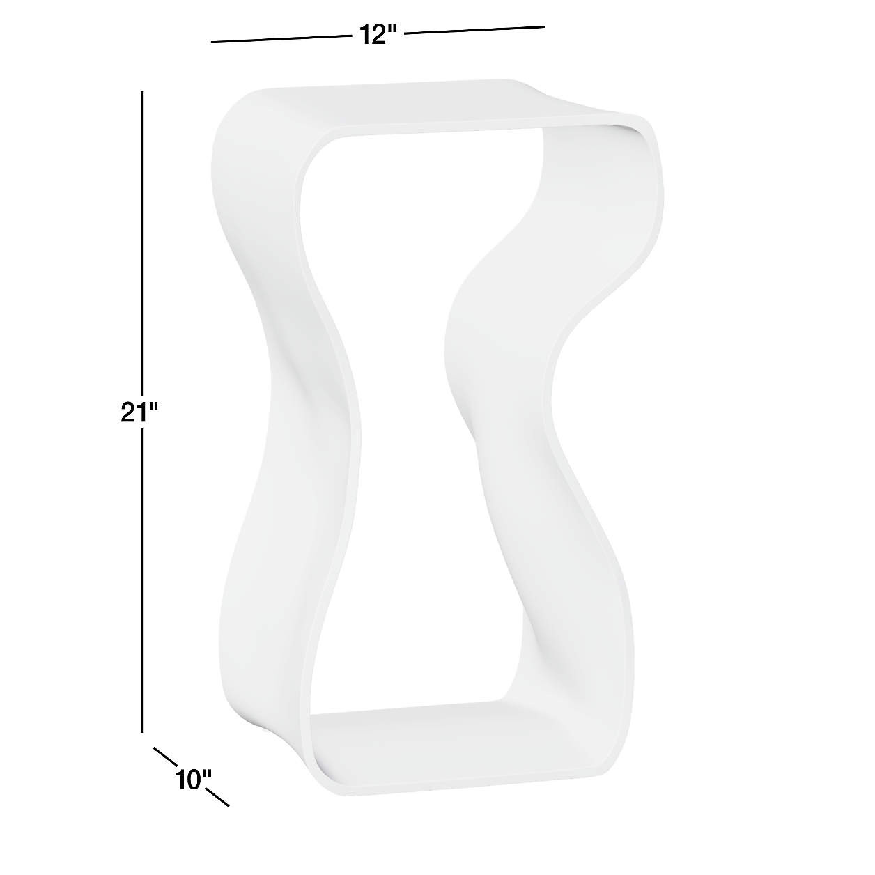 Expressionist Nickel Cast Aluminum 12" Drink Table + Reviews | Crate & Barrel | Crate & Barrel