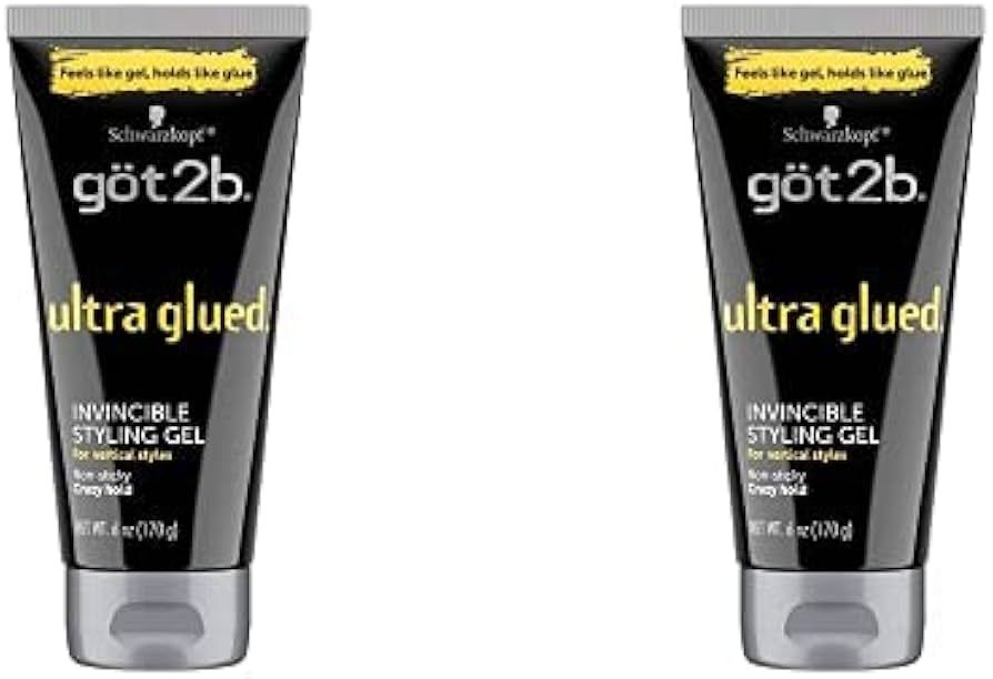 Got2B Ultra Glued Invincible Styling Hair Gel, 6 Ounce (Pack of 2) | Amazon (US)