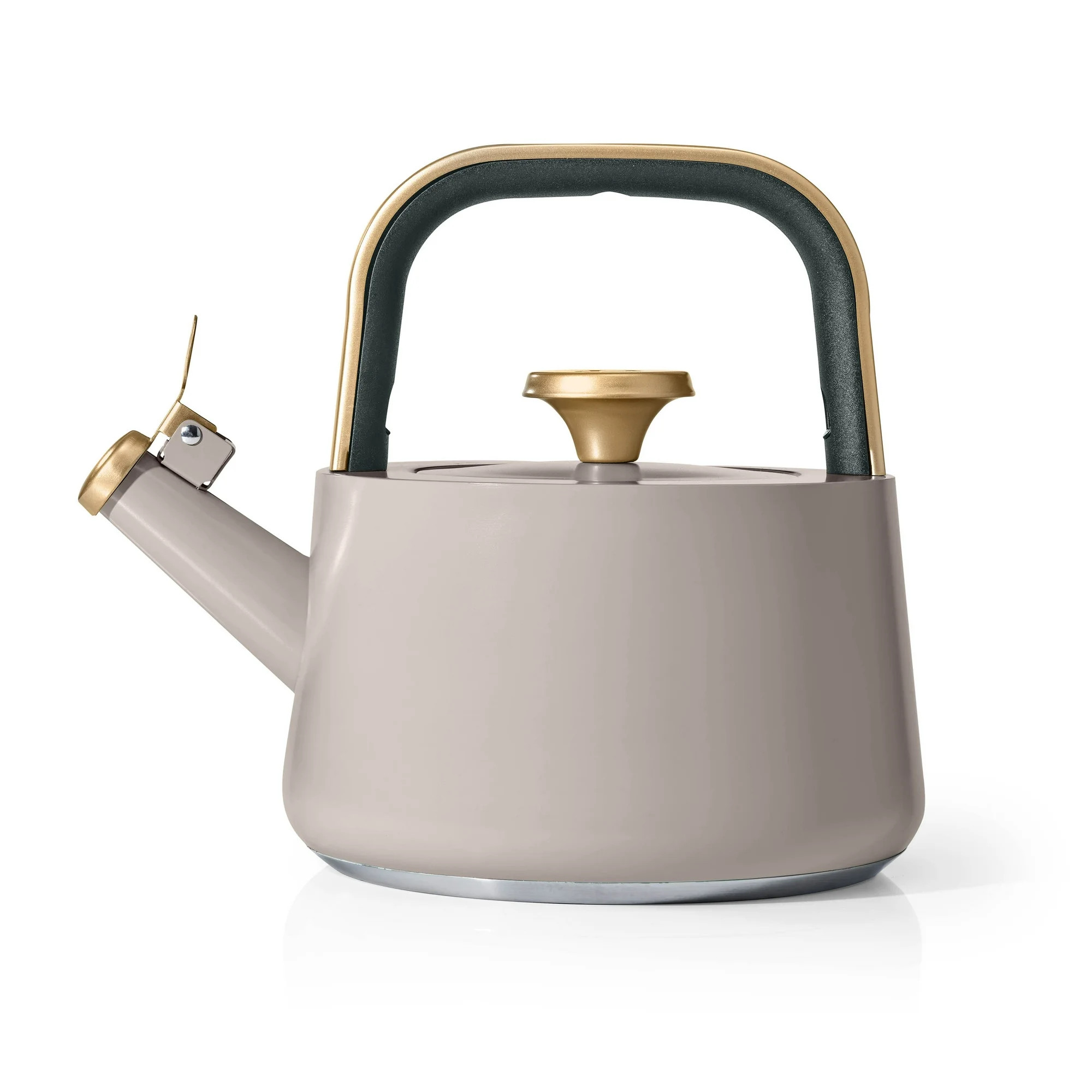 Beautiful 1.8L Ceramic Non-Stick Stovetop Tea Kettle, Porcini Taupe by Drew Barrymore - Walmart.c... | Walmart (US)