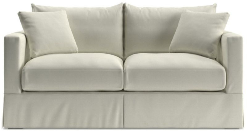 Willow White Apartment Sofa + Reviews | Crate and Barrel | Crate & Barrel