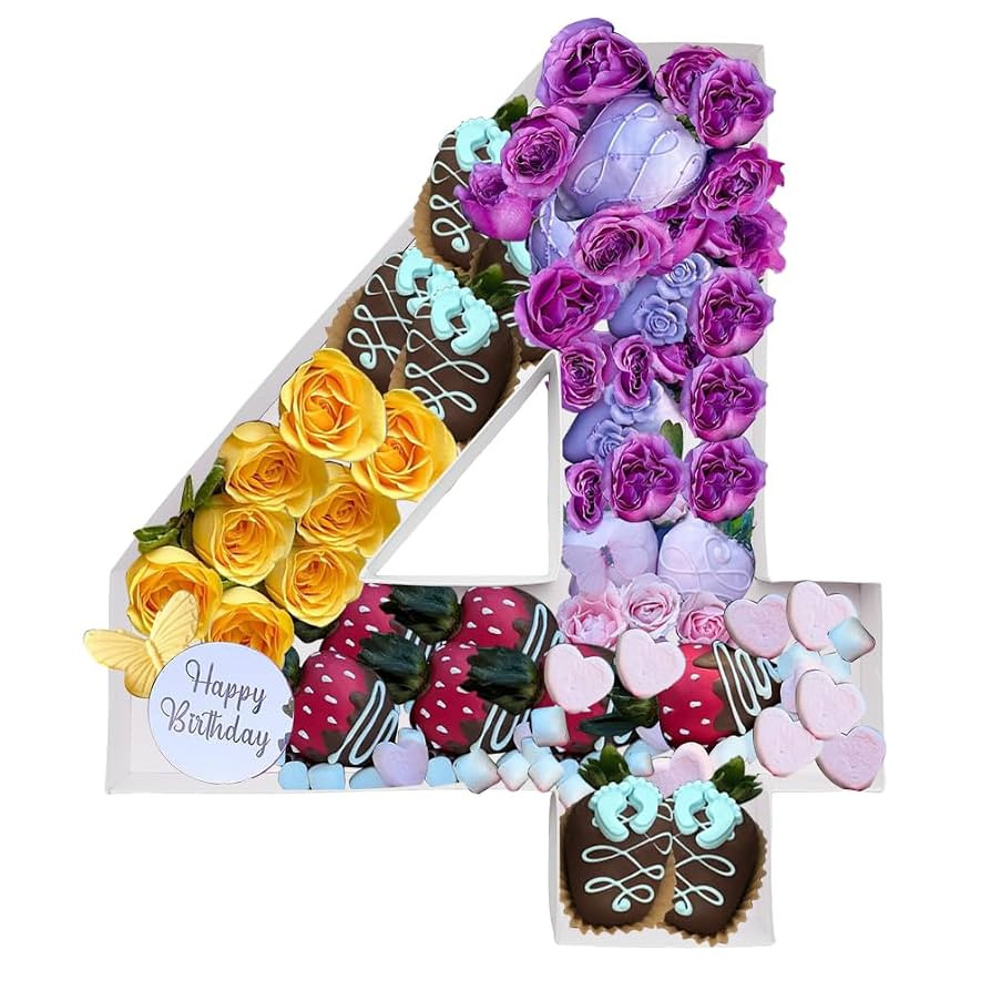 12.2Inch Fillable Cardboard Number Serving Tray Cut Out Charcuterie Sweet Food Decorative Paper M... | Amazon (US)