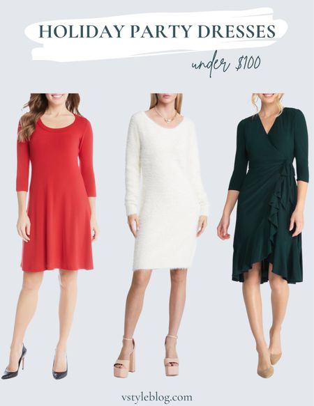 Holiday party dresses under $100 #sweaterdress 

#LTKunder100 #LTKunder50 #LTKSeasonal #LTKHoliday #LTKsalealert