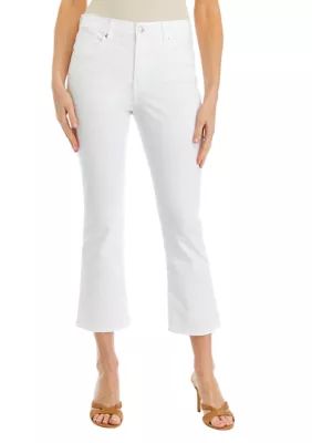 Crown & Ivy™ Women's High Rise Cropped Flare Jeans | Belk