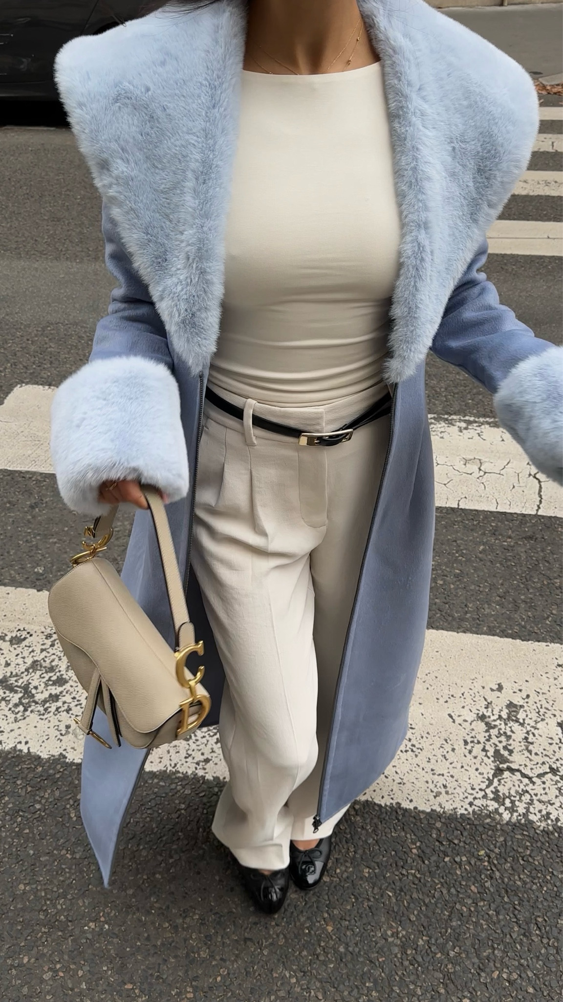 Blue coat with fur detailing 🤍

#LTKcanada #LTKautumn #LTKwinter