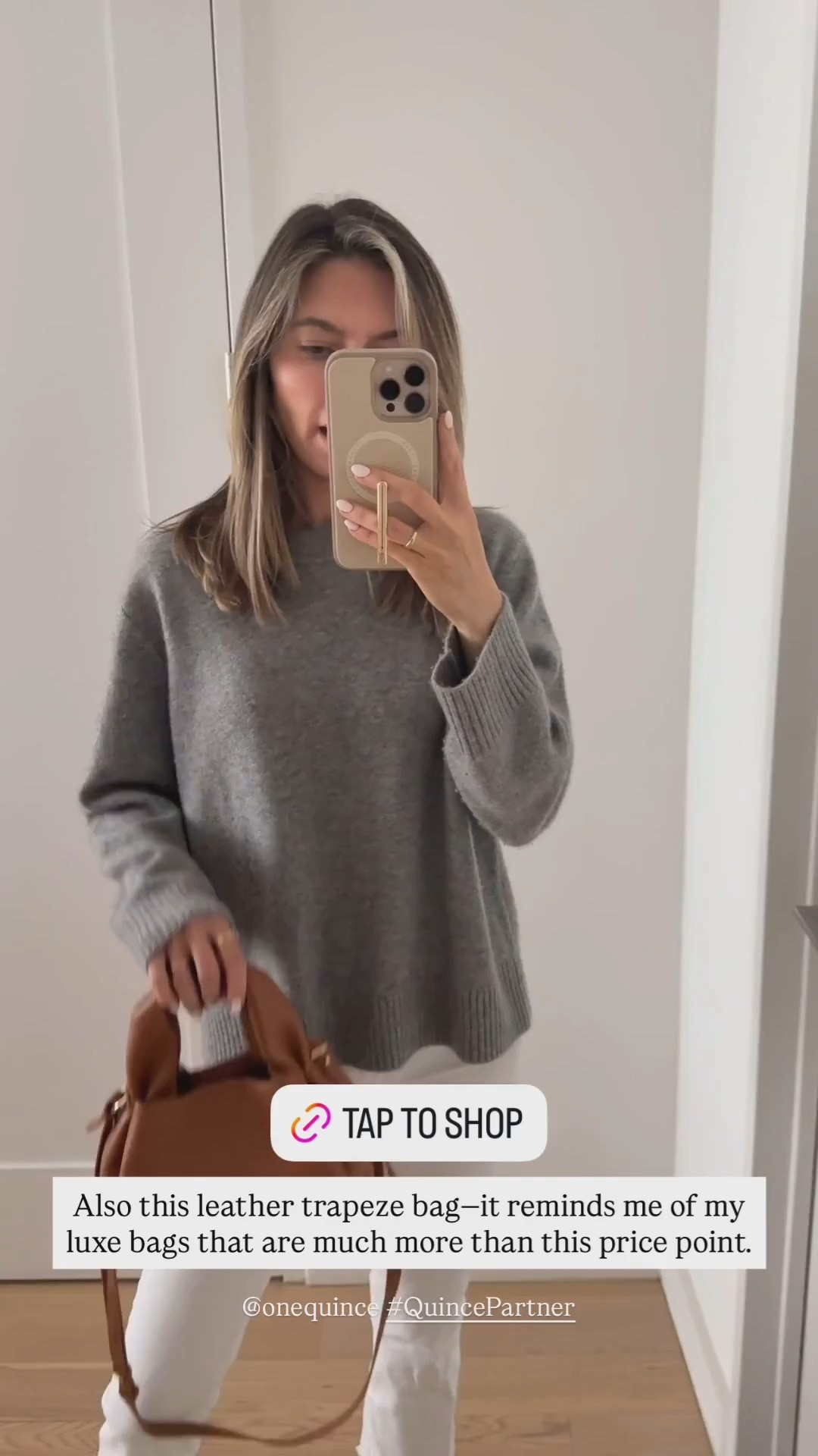 Love this leather trapeze bag from Quince! It reminds me of my luxe bags that are much more than this price point. ✨

#LTKStyleTip #LTKootd #LTKItBag