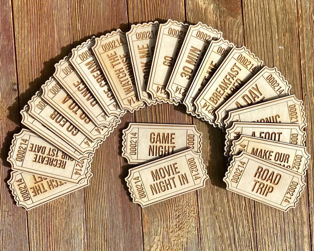 Set of 20 Date Night Tickets | Valentines Tickets | Love Coupons | Valentines Day Coupon | Gift f... | Etsy (US)