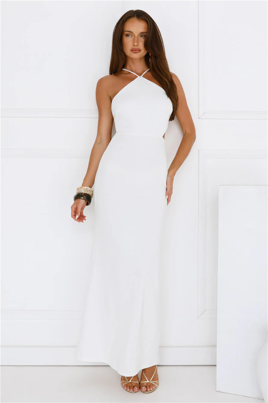 Tropiluxe Maxi Dress Cream | Hello Molly (US)