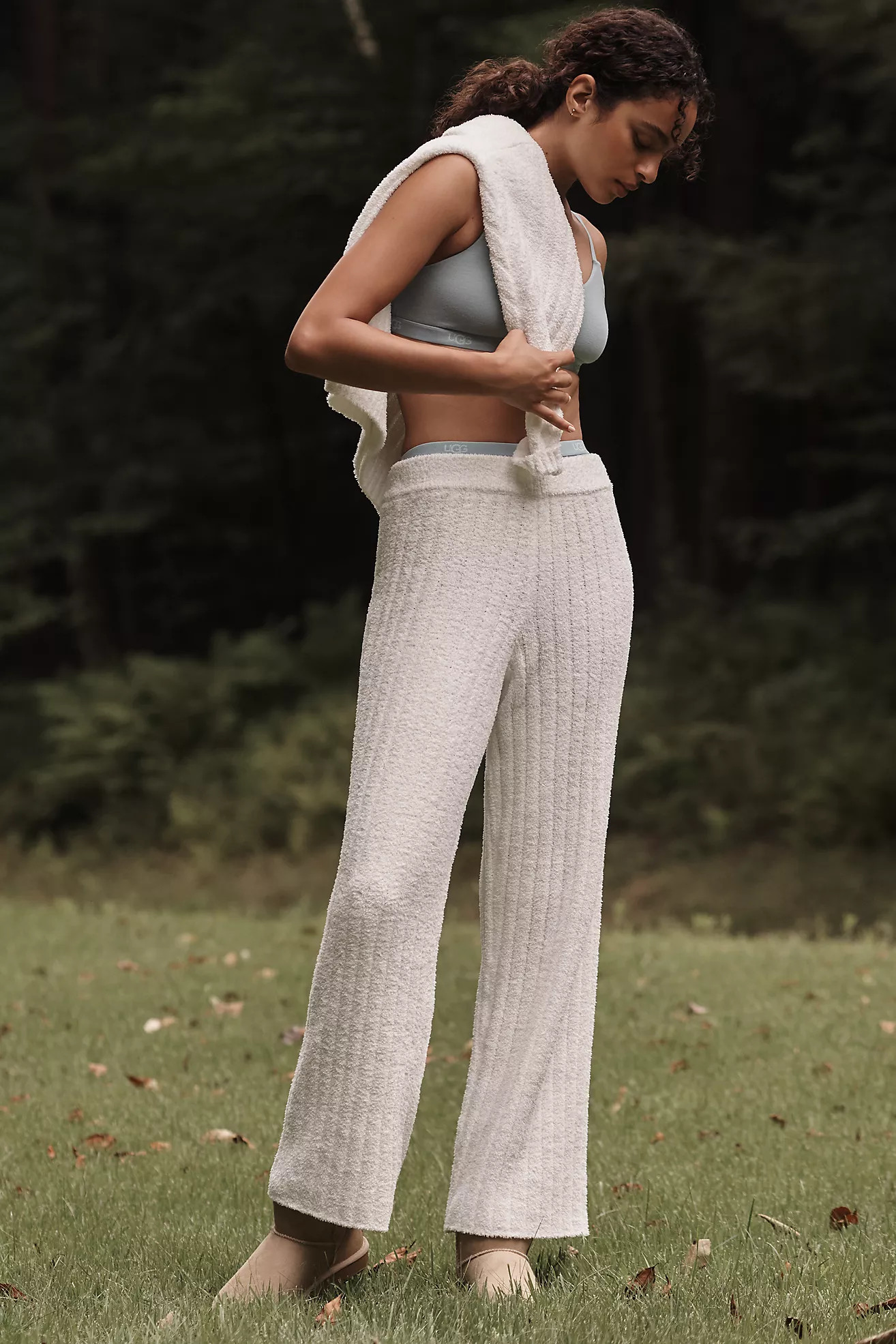 UGG® Terri Ribbed Pull-On Wide-Leg Pants | Anthropologie (US)