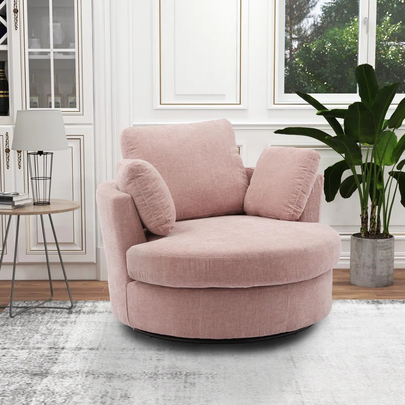 42" Wide Swivel Barrel Chair | Wayfair North America