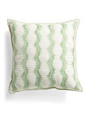 20x20 Solid Embroidered Vines Outdoor Pillow | TJ Maxx