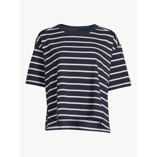 Free Assembly Women’s Square T-Shirt with Short Sleeves | Walmart (US)