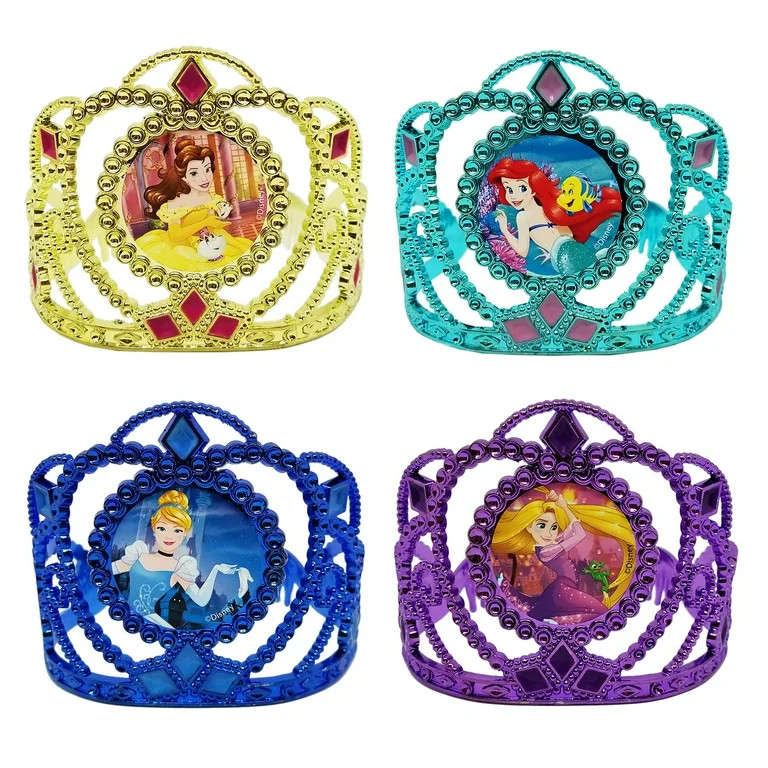 Princess Tiaras, 4 Pack, Multicolored, Disney | Walmart (US)