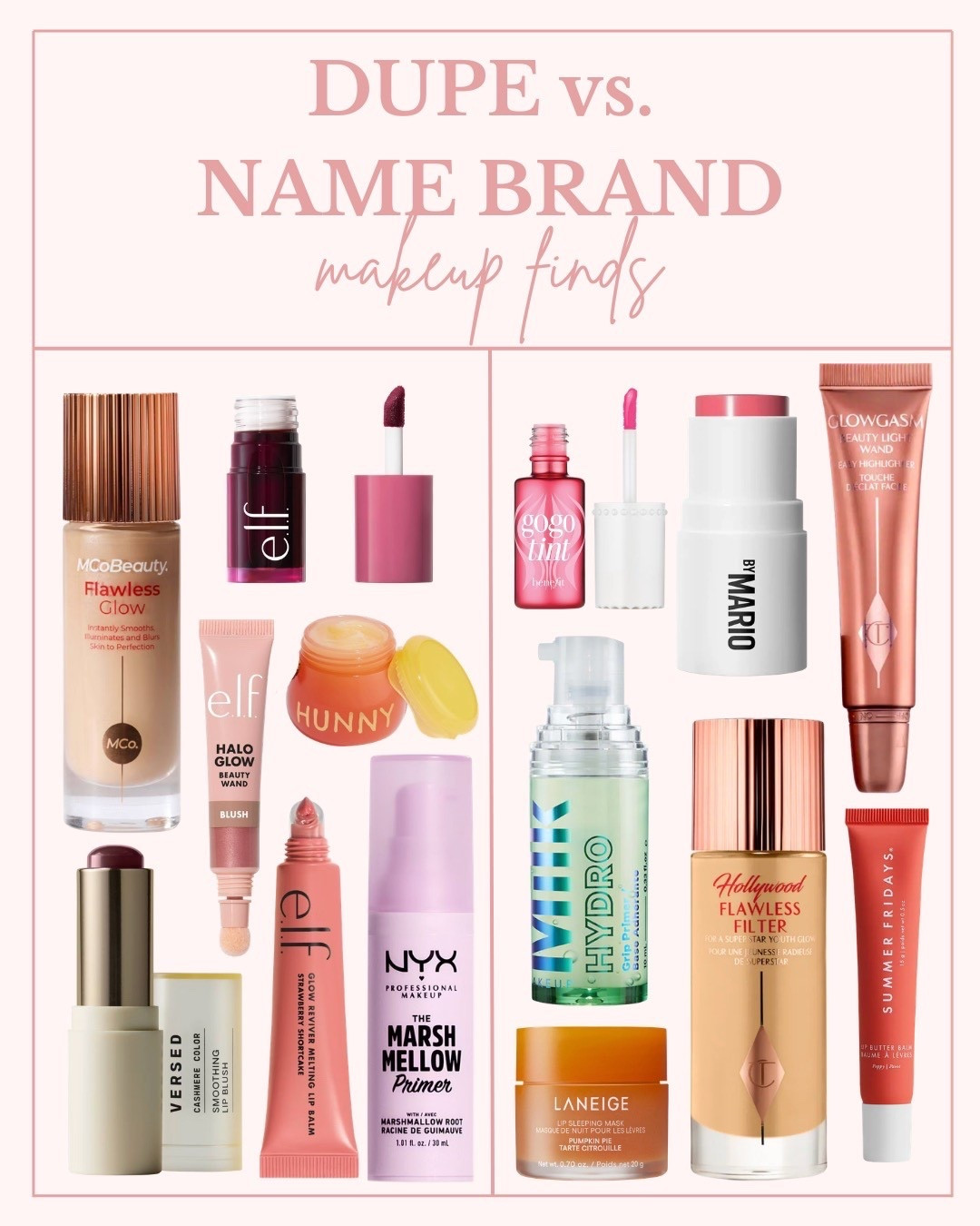 Makeup products and their dupes!
Tap to shop! ✨🔗💄

#LTKgrwm #LTKootd #LTKmomlife