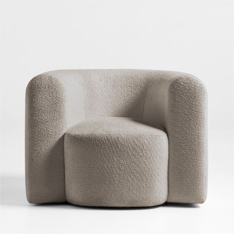 Hugger Curved Swivel Accent Chair by Leanne Ford + Reviews | Crate & Barrel | Crate & Barrel