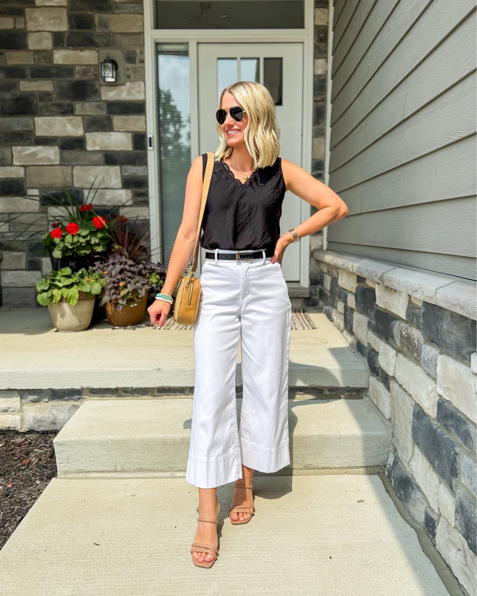 I wore my white @Spanx wide leg pants out for dinner this weekend! I love these pants!

#LTKootd #LTKOver40 #LTKPetite