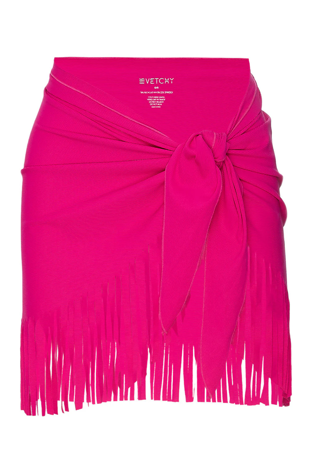 Magenta Ribbed Sarong | VETCHY LLC