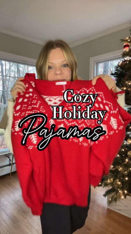 Cozy holiday pajamas are the best! These knit sets come in tons of colors and you can wear just the sweater top to all your holiday occasions! 

The red Christmas pajamas are the perfect pop of color for family photos but I love the other colors for year round coziness! These absolutely have an aspen ski or winter ski town feel to them! 

I love buying these outfits for decorating, cookie baking, present exchanges and of course Christmas morning 🎅 🌲  🎁 


#knitset #amazonfinds #ChristmasPJs #holidayjammies #christmasjammies #christmaseve #julietsfinds 