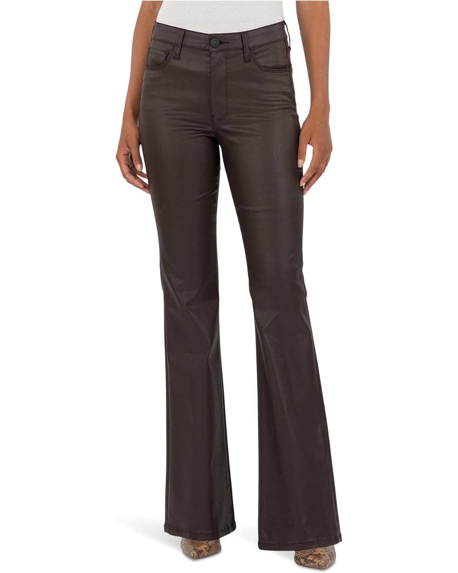 Ana High-Rise Fab Ab Flare-Baby Dn All Over | Zappos