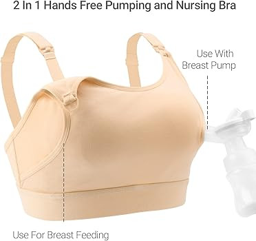 Hands Free Pumping Bra, Momcozy Adjustable Breast-Pump Holding and Nursing Bra | Amazon (US)