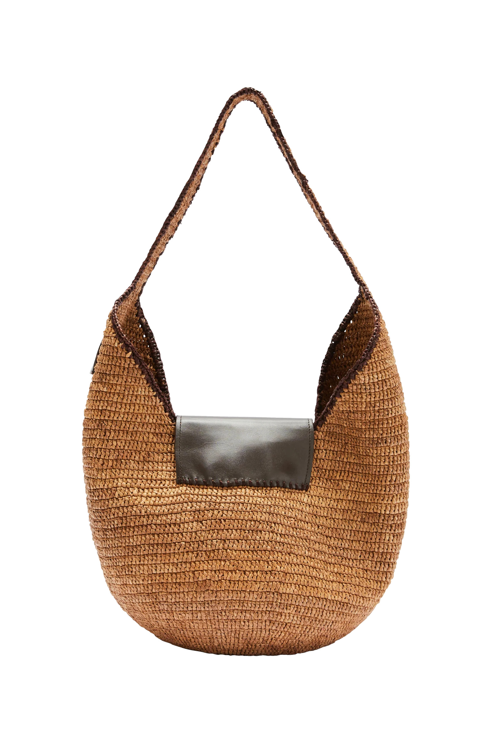 Umbra raffia and chocolate basket | Balzac Paris UK