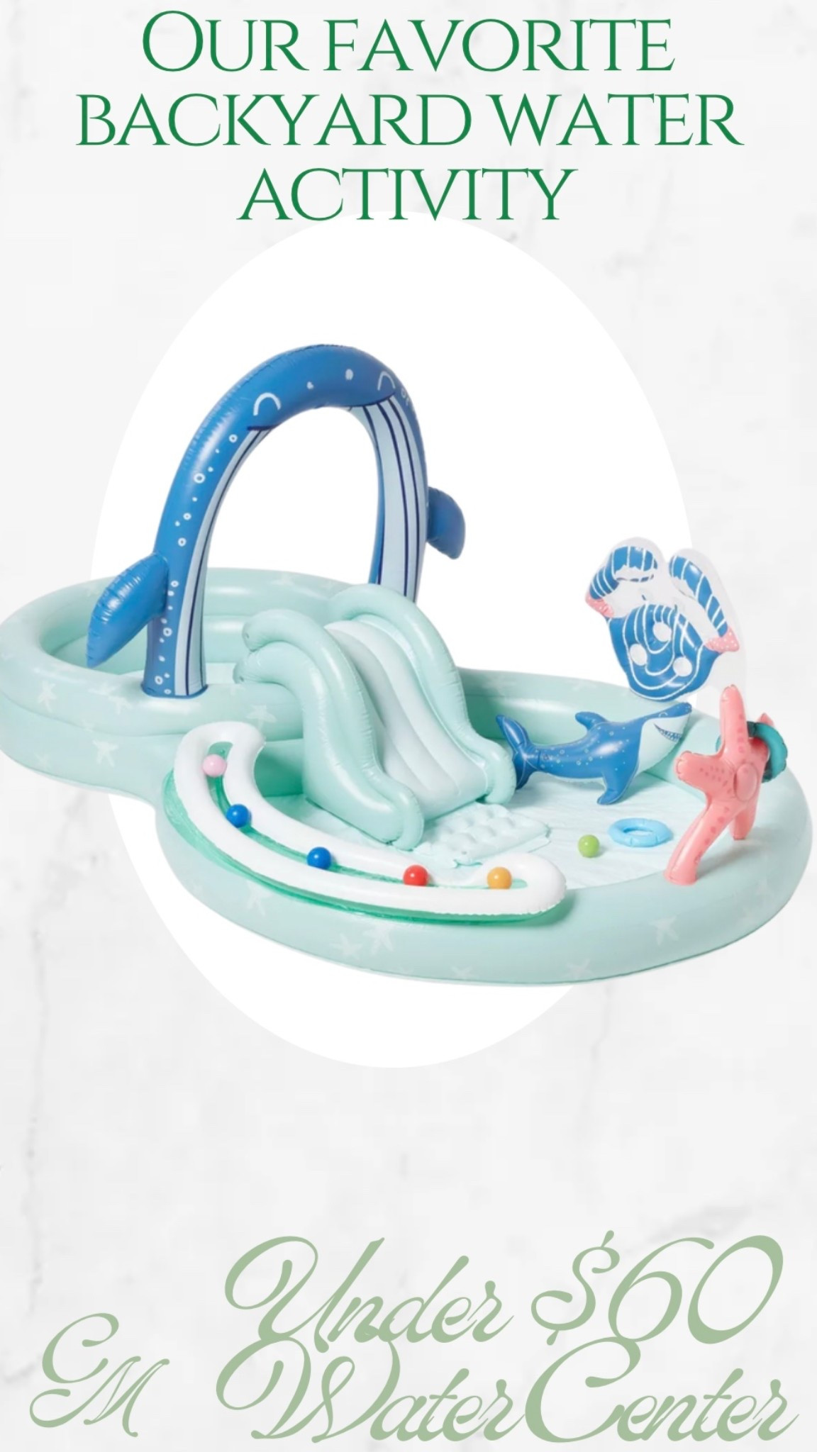 Our favorite backyard summer water center from Target! Under $60 and has shallow pools with smaller children and a slide for our 3 year old! Summer, summer toys, backyard toys, inflatable pool, family fun, backyard, target 

#LTKFamily #LTKSummerEdit #LTKHome