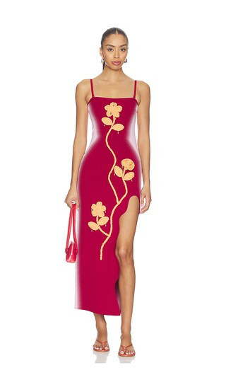 PH5 Sherry Crochet Maxi Tank Dress in Red. - size L | Revolve Clothing (Global)