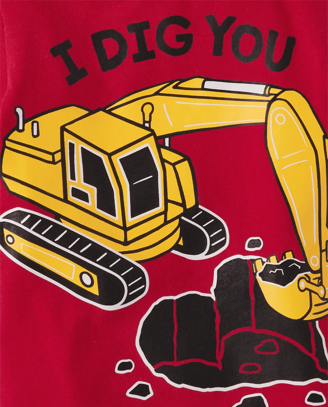 Baby And Toddler Boys Valentine's Day I Dig You Graphic Tee - red | The Children's Place