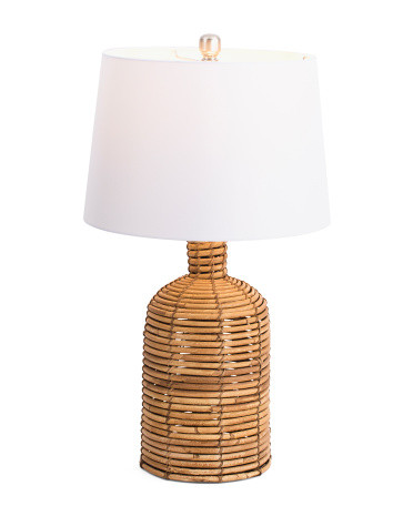 Rattan Table Lamp | TJ Maxx