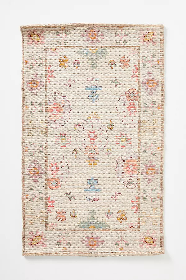 Malthe Cotton Printed Bath Mat | Anthropologie (US)