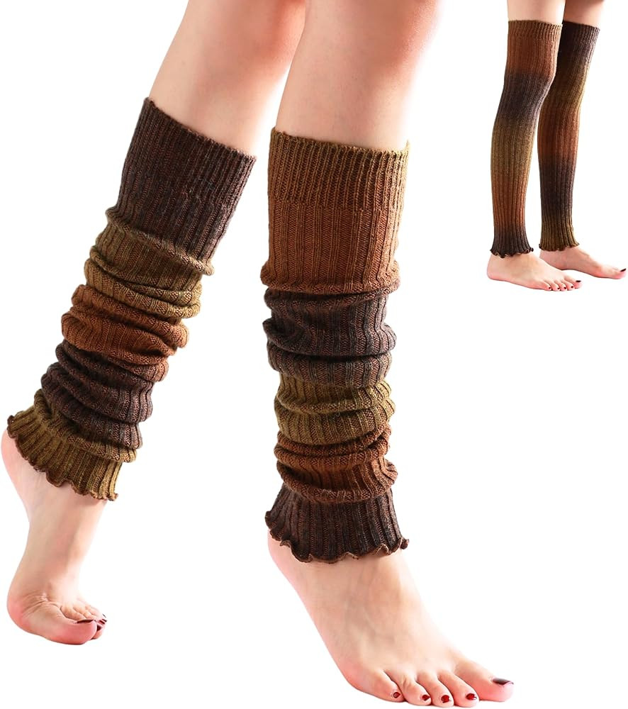Soxbang 23 Inch Long Leg Warmers for Women Baggy Leg Warmers Y2K Colorful Leg Warmers Over the Kn... | Amazon (US)