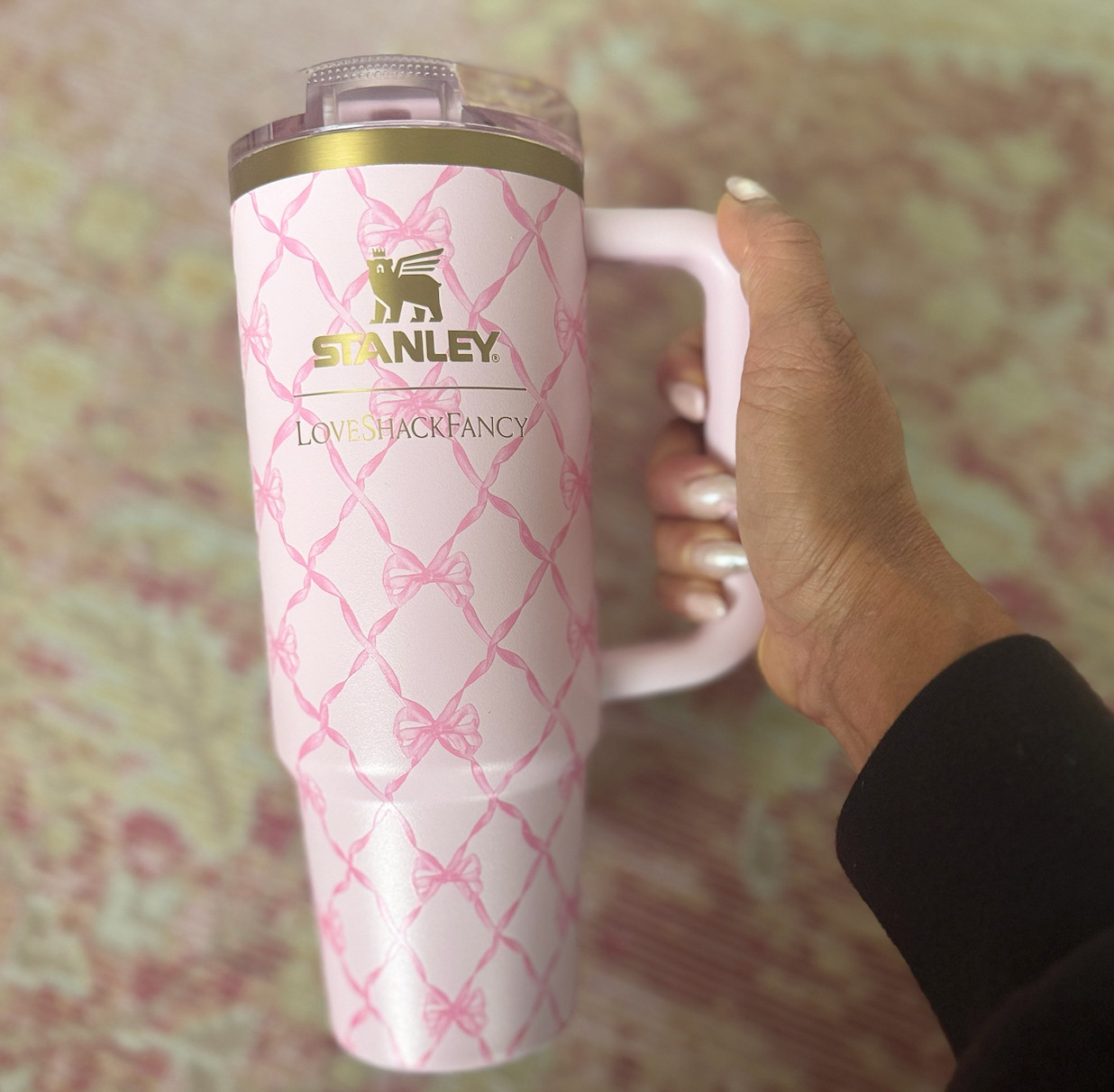 LoveShackFancy x Stanley tumbler @stanley_brand #stanley1913partner 

 