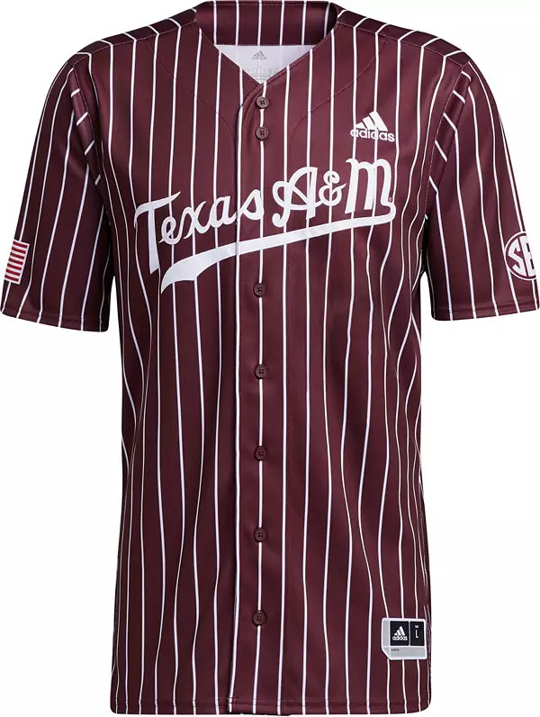 adidas Men's Texas A&M Aggies Maroon Full Button Replica Baseball Jersey | Dick's Sporting Goods