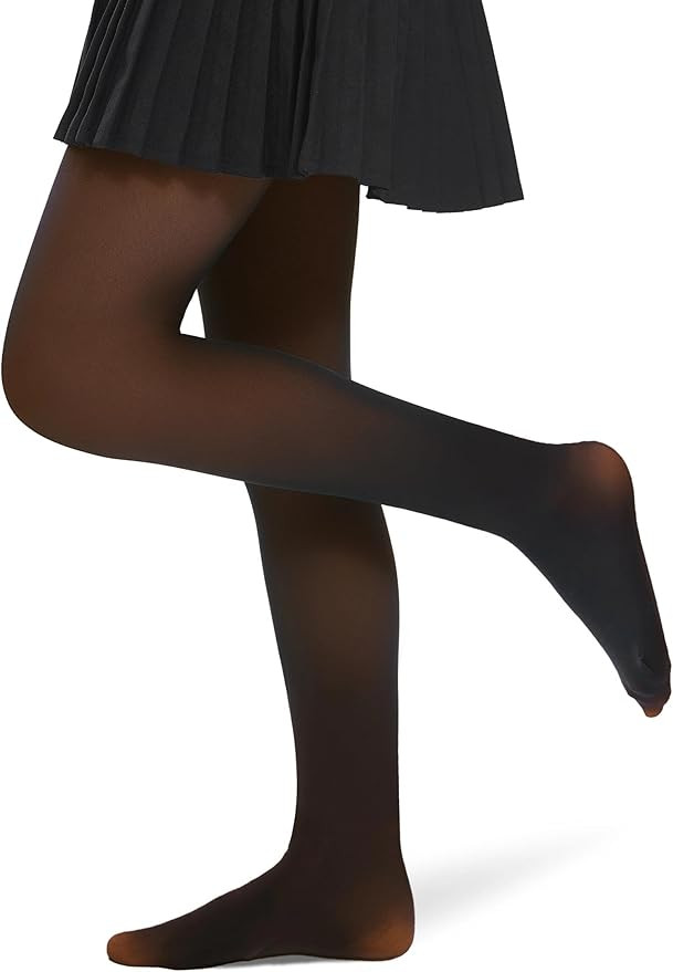 Girls Fleece Lined Tights Kids Warm Thermal Winter Thick Leggings Pantyhose Fake Translucent Pant... | Amazon (US)