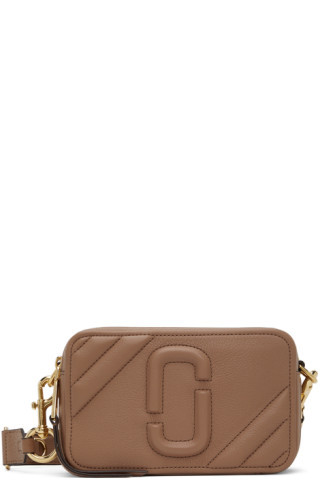Taupe 'The Moto Shot' Shoulder Bag | SSENSE