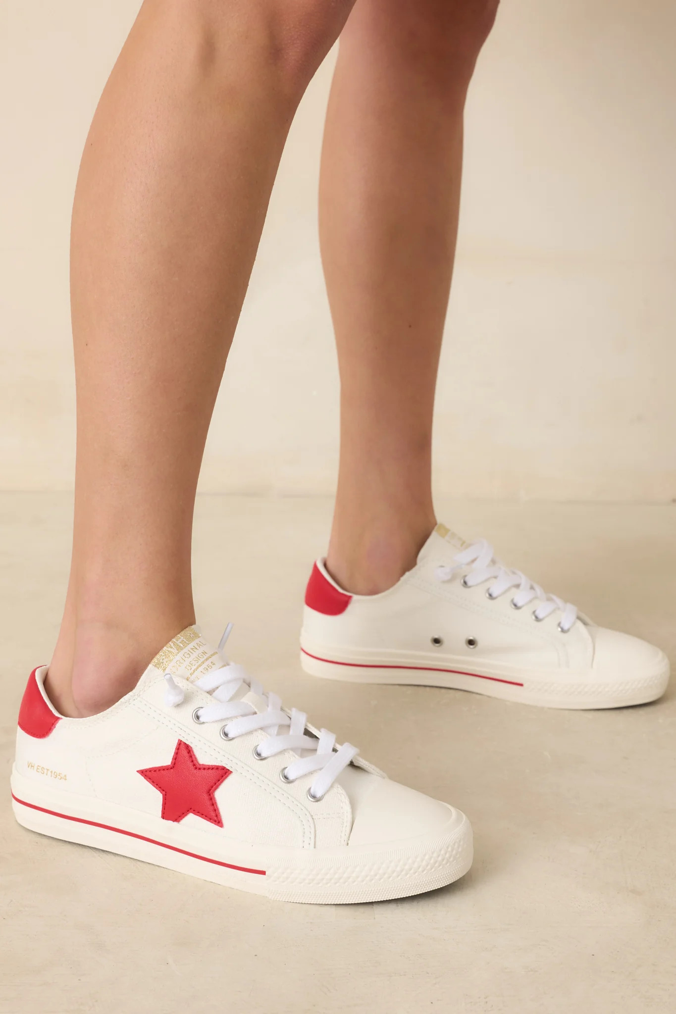 Vintage Havana Alive Red Multi Canvas Sneakers | Red Dress