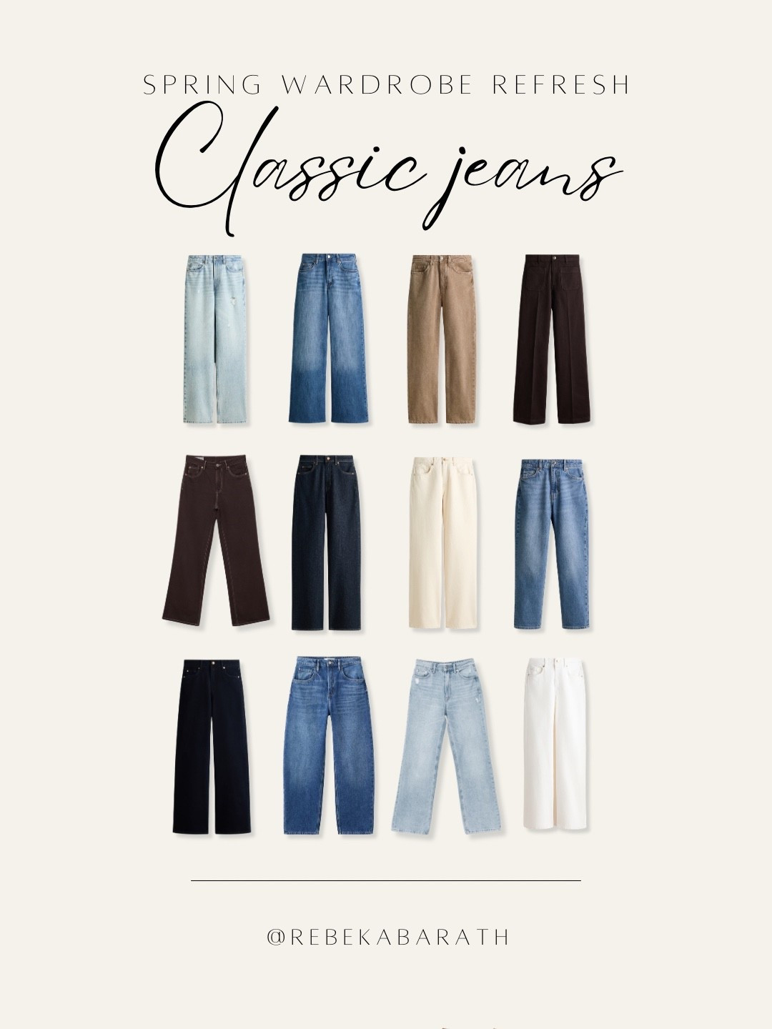 spring wardrobe refresh // classic jeans 

jeans edit | casual outfit | spring fashion | straight leg jeans | barrel jeans | blue jeans 

#LTKSeasonal #LTKootd
