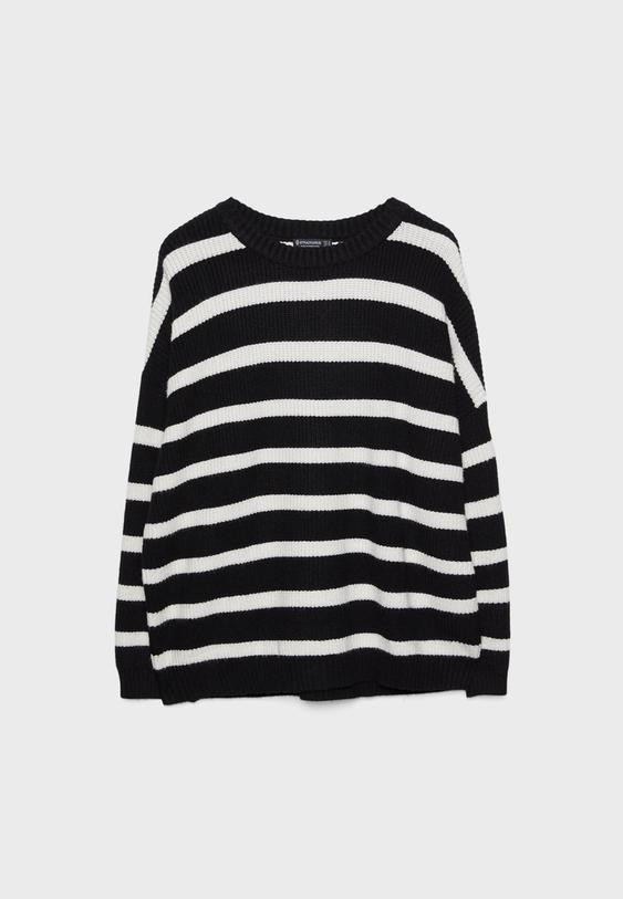 Striped knit jumper | Stradivarius (UK)