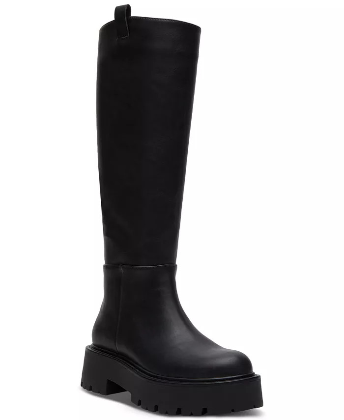 Madden Girl Crow Lug-Sole Knee High Boots - Macy's | Macys (US)